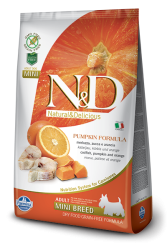 Farmina N&D dog GF PUMPKIN adult mini codfish & orange 2,5 kg