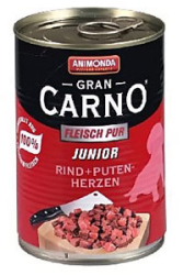 Animonda GRANCARNO� dog junior hov�dzie a mor�acie srdcia 800g konzerva