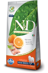 Farmina N&D dog GF adult maxi fish & orange 12 kg